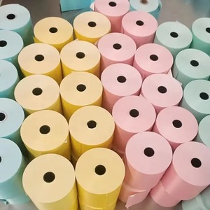 Wholesale Custom Color Thermal <strong>Paper</strong> <strong>Rolls</strong>, Yellow Pink <strong>Blue</strong> Thermal Receipt <strong>Paper</strong> for POS Printer, Market Label <strong>Paper</strong> - Product Image 5