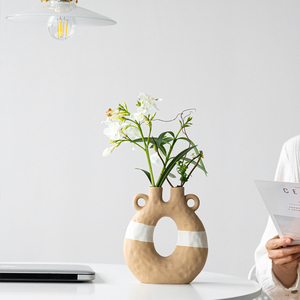 <span class=keywords><strong>Vaso</strong></span> di ceramica decorativo del <span class=keywords><strong>vaso</strong></span> di fiori moderno nordico di disposizione dei fiori di alta qualità su ordinazione per la decorazione - Product Image 2