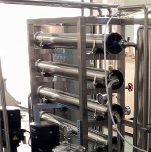 Équipement de traitement d'eau RO en acier inoxydable à deux étages 500L/H avec adoucisseur d'eau pour la production d'eau pure industrielle - Product Image 5