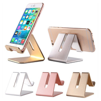 Soporte de Aluminio Portátil para Teléfono Celular con Logotipo Personalizado, Soporte Metálico Compacto de Escritorio para Promociones de Oficina
