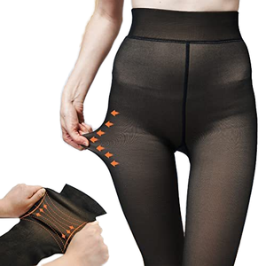 Collants Polaires Grossiste Femme, Chaussettes Longues Épaisses Hiver, <span class=keywords><strong>Faux</strong></span> Collants Transparents Chauds Thermiques, Vêtements Intérieurs - Product Image 5