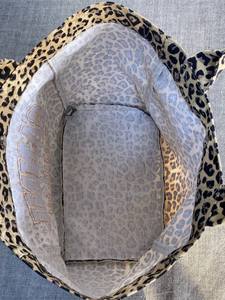 Bolsa de Lona Bordada con Estampado de Leopardo para Hombre y Mujer, Bolsa de Compras Casual, Bolsa Tote - Product Image 4
