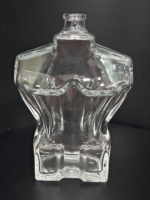Flacon de parfum carré en verre de 100 ml avec finition mate gravée à l'acide, pulvérisateur haut de gamme, design masculin, emballage premium