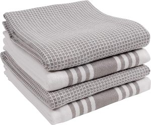 Chiffons de cuisine écologiques personnalisés en coton 100% super absorbants, durables, de haute qualité, teints en fil - Product Image 1