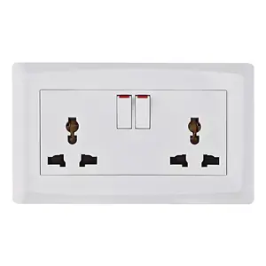 2023 Best Selling 2 Gang Multi Switched Socket Wholesale Home Using Electrical Switch And Socket 250V