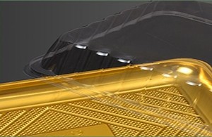 Vỉ Pet vàng bánh hộp với mái vòm trong suốt nắp bánh pho mát bao bì container cho bánh ngọt giáng sinh bánh hộp - Product Image 4