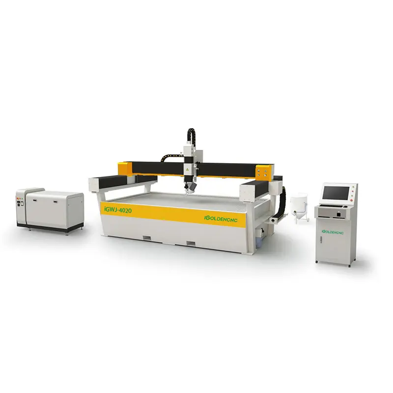 고속 CNC 5 축 3015 4020 워터 제트 유리 절단 기계 grajding