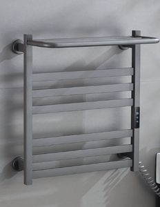 Calentador de Toallas Eléctrico Inteligente de Aleación de Zinc, Giratorio, de Pared, para Hotel, Instalación sin Perforación, Toallero Calefactado - Product Image 1