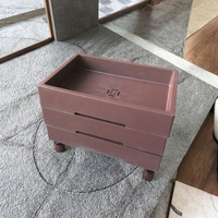 13.38 inci minimalis persegi panjang dangkal Bonsai pelatihan Pot plastik kaktus Pot bunga Pot pohon Bonsai Pot 34cm persegi panjang