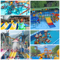 Équipement de piscine en plastique personnalisé pour aire de jeux pour enfants, parc extérieur, toboggans de parc aquatique blancs d'occasion à vendre