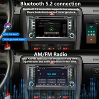 Système Android 13 pour voiture, compatible avec Audi A4 S4 RS4 S2000-2008, écran de navigation multimédia Audi, CarPlay sans fil, montage sur tableau de bord, MP3