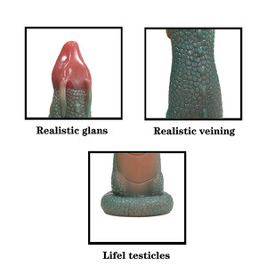 Nuevo juguete sexual femenino de silicona con forma de Dragón Verde Pequeño de Jiuxi, diseño texturizado para la masturbación y la estimulación en pareja. - Product Image 3