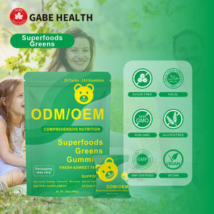 Gummies de superaliments verts à marque privée, avec épinards et fibres prébiotiques pour la santé digestive et intestinale, supplément OEM personnalisé - Product Image 3