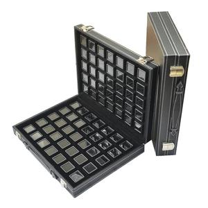 Joyero cuadrado transparente, Diamante desnudo, piedra preciosa, cuentas de Buda, manija de bolso de Color para exhibición de colección - Product Image 2