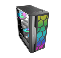 SAMA vente en gros boîtier pour PC de jeu de bureau tour moyenne armoire ARGB bande fantastique étui ATX