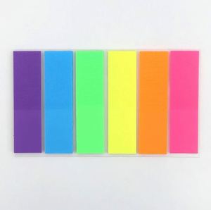 Factory Direct Sell Cheap Color Sticker Pet <b>Bookmark</b> Index Sticky Notes Sticker School Office Supplies Memo Pads - Product Image 1