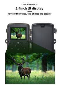 21MP Noir LED <span class=keywords><strong>Trail</strong></span> Caméra 2.4 Pouces Écran 1080P Vidéo IP66 Étanche 30-40ft Vision Nocturne Sans Fil Infrarouge Chasse Piège CMOS - Product Image 6