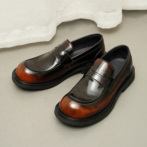 Chaussures en cuir pour hommes, grandes tailles, aspect haut de gamme, cuir brillant, coupe <span class=keywords><strong>large</strong></span>, mocassins décontractés d'été pour affaires - Product Image 2