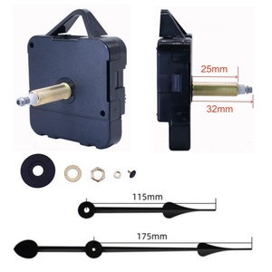 Good Quality 34mm Long Axis High Torque I Shaft Plastic Hanger <strong>Clock</strong> <strong>Mechanism</strong> With 7 Inches or 10 Inches Spade Needles - Product Image 2