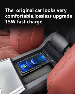 Para Audi A6L/A7 2019-2024, cargador inalámbrico Qi para coche, adaptador de placa de carga rápida para teléfono móvil, modificación Interior, piezas de automóviles - Product Image 4