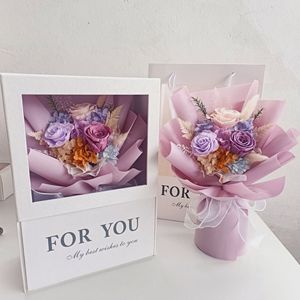 Vente en gros <span class=keywords><strong>Bouquet</strong></span> de roses conservées naturelles, Arrangement floral d'hortensia conservé, <span class=keywords><strong>Bouquet</strong></span> de <span class=keywords><strong>fleurs</strong></span> séchées naturelles - Product Image 2