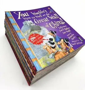 مجموعة وثالثة من سلسلة You Wouldn't Want للكتب الإنجليزية مع رسومات لتلوين الكتب للأطفال