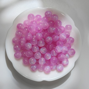 Starry Sky Mermaid Princess Fine Glitter <strong>Plastic</strong> Resin Through-Hole Loose <strong>Beads</strong> DIY Beading Handmade Necklace Bracelet Materials - Product Image 4
