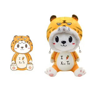 Bambole di Peluche della Fabbrica Shengye, Certificati CPC BSCI ASTM, Giocattoli Educativi per Neonati con Viso 3D, Imbottiti in Cotone PP, Animali di Peluche Antistress - Product Image 1