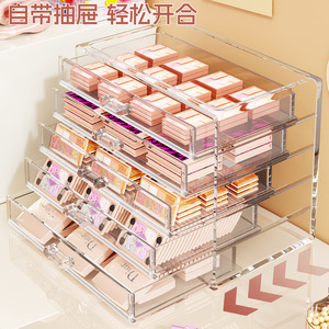 Acrylic Cosmetic Storage Box 5 <b>Drawer</b> Transparent <b>Stackable</b> Organizer For Makeup Desk <b>Drawer</b> Divider - Product Image 4