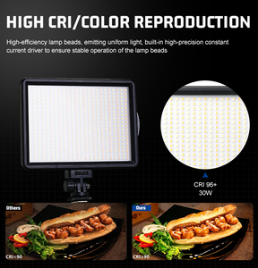 Opvouwbare P700 3-kleuren LED-paneelverlichting 12 inch 35W dimbaar AC-aangedreven IP68 CRI95 studioverlichting fotografie video - Product Image 2
