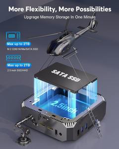 Portátil <span class=keywords><strong>Intel</strong></span> <span class=keywords><strong>I5</strong></span> 7200u Ruidoso Disipación de calor Ck2 Mini Pc Gaming 1000m Ethernet Host de alta velocidad para Office Home - Product Image 2