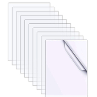 Plaques acryliques transparentes et base de lampe LED 3D avec câble USB, kit de base de lampe en acrylique et bois DIY pour bar, café, boutique