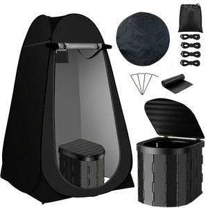 Facile Set Pop-up spogliatoi Privacy tenda doccia esterna portatile istantanea tenda da campo wc riparo antipioggia per campeggio spiaggia - Product Image 1