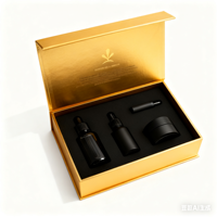 Emballage de cosmétiques de luxe avec logo personnalisé, stratification brillante, boîtes cadeau d'emballage en papier de carton magnétique avec incrustation de mousse EVA
