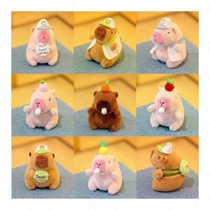 พวงกุญแจตุ๊กตาคาปิบาร่านุ่มนิ่มทำจากผ้าฝ้าย PP ของขวัญการ์ตูนตุ๊กตาสัตว์คาปิบาร่าสำหรับเด็กและผู้ใหญ่ในวันรับปริญญา - Product Image 2