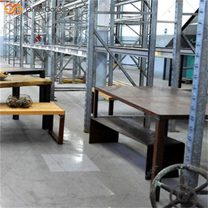 Mesa de Comedor de Acero Corten para Interiores, Elegante Mesa de Metal Rústica para Comedor y Cocina con Material de Acero Corten - Product Image 3