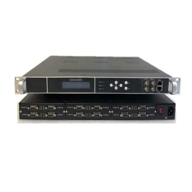 Ustarlink 8/12/24 CVBS Multi-Channel SD Video Encoder Fujishu Chipset Web Management Metal Construction MPEG-2 MPTS IP/ASI