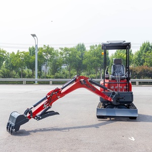 Petite mini-pelle avec chenilles en caoutchouc Machines agricoles Godet gratuit et pelle rétrocaveuse remorquable Type de <span class=keywords><strong>chenille</strong></span> avec moteur central - Product Image 6