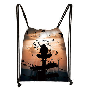 Sac à dos avec cordon de serrage 21 modèles <span class=keywords><strong>Kakashi</strong></span> Anime personnage de dessin animé Uchiha Itachi Double sac à bandoulière <span class=keywords><strong>Akatsuki</strong></span> Bundle Pocket - Product Image 4