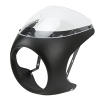 Carénage de phare avant de moto de 7 pouces, surface lisse, résistant au vieillissement, résistant à l'usure, adapté aux phares ronds de moto, finition mate