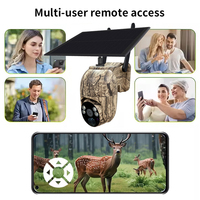 Caméra solaire étanche pour la faune Caméras de vision nocturne haute résolution 4MP pour la surveillance de la faune en plein air