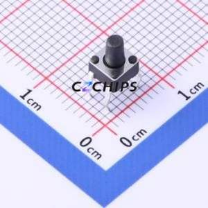 TSC016A06526A Tactile Switch Through hole Component (THT)-4P,4.5x4.5mm Switch Round Button 2.6N Through Hole 4.5mm - Product Image 1