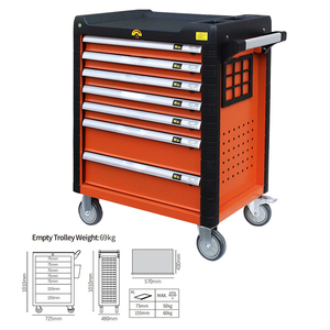 234-Piece Repairing Car Toolkit in Roller Cabinet Workbench with 7 <b>Drawers</b> and <b>Tool</b> Storage Box 48cm X 72cm X 101cm - Product Image 3