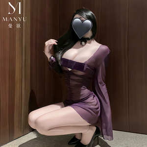 Lencería Sexy Original Manyu: Revela los Senos, Sin Necesidad de Desprenderse, Falda Ajustada, Malla Transparente, Hot Girl 8020 - Product Image 2