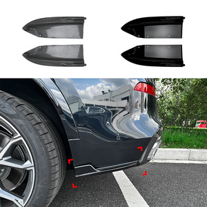 Bmw X5 G05 Rear Bumper Corner Decals Piano Black Carbon Fiber Texture Adhesive 2019-2023 Exterior Modification - Product Image 1