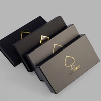 Boîte de rangement portable de luxe avec logo personnalisé imprimé et gaufré pour cosmétiques, extensions capillaires, perruques, avec tiroir et ruban cadeau