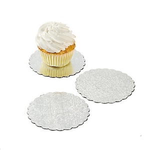 Plateau à gâteau rond en carton doré, petit et économique - Product Image 6