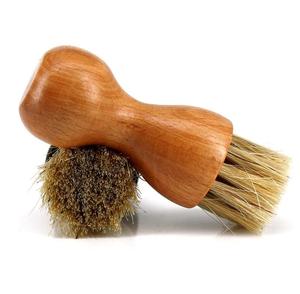 TDF Manche en bois Brosses à chaussures en poils de porc Brosse à cirer brillante pour polissage des <span class=keywords><strong>bottes</strong></span> - Product Image 3