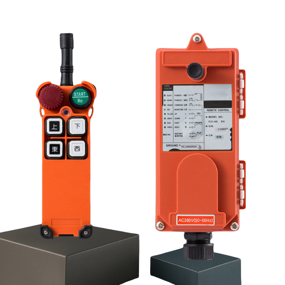 New Yuzhong Fiberglass Nylon F21-4D Wireless Remote Control for Crane 220V 380V Includes One Transmitter and Receiver