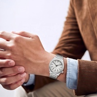 Montres automatiques de luxe OEM NH35 pour hommes, 38 mm, verre saphir, acier inoxydable 316L, fabricant de montres mécaniques